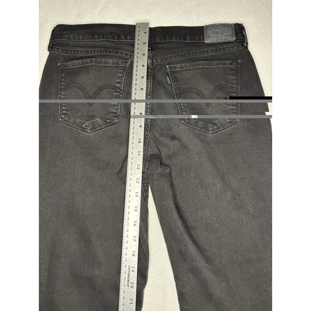 Levi's‎ 505 Straight Black Denim Jeans Men's W29 L30 Classic 5 Pocket Fit